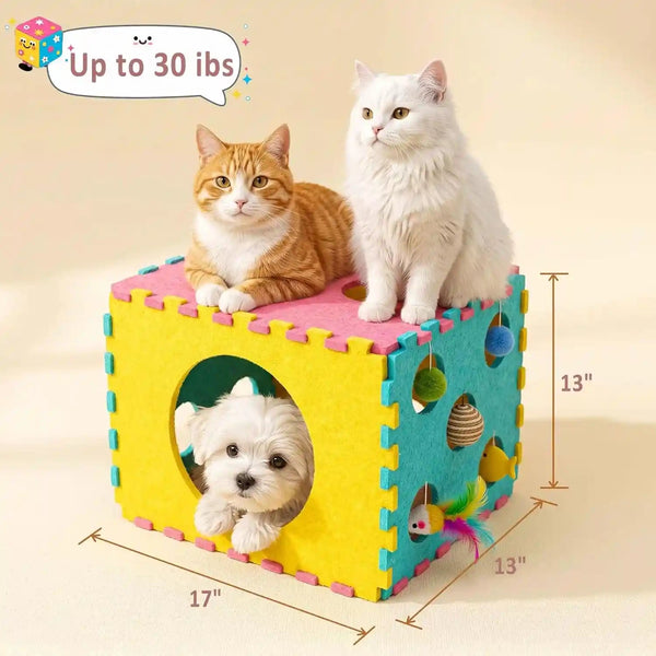 41 Pcs Interactive Cat Toys for Indoor Cats, Kitten Toys with Soft Pillow, Catnip Toys, Chew Rope, Feather Wand, Springs and Balls for Indoor Kittens7