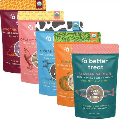 A Better Treat – Organic, Single Ingredient, Freeze Dried Pumpkin, Grass Fed & Finished Beef Liver, Chicken, Sweet Potato Dog Treats & Cat Treats | Natural, Healthy, Diabetic Friendly | Made in USA8