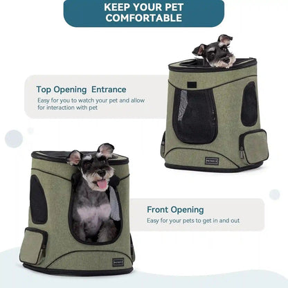 Petsfit Pet Backpack Carrier with Upgrade Waist Cushion Design to Better Fit the Waist, Suitable for Small and Medium Dogs Cats, and Rabbits up to 18 Pounds9