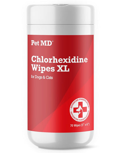 Pet MD XL Topical Wipes with Aloe for Dogs and Cats - 70Ct | Topical Wipes for Cleansing of Skin and Coat for Pets1