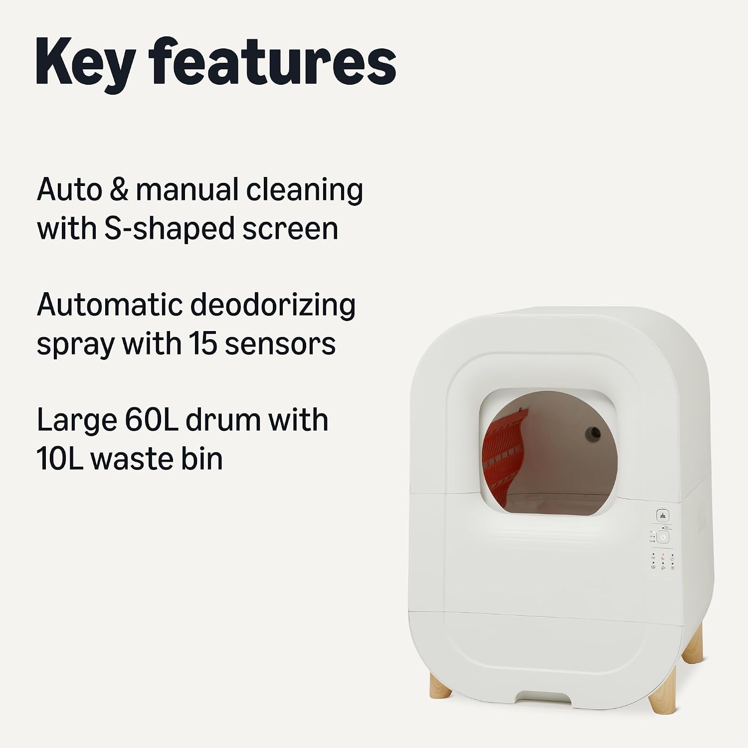 amazon-basics-automatic-self-cleaning-cat-litter-box-with-safety-sensors-s-shaped-screen-odor-control-removable-washable-liner-15-8-gallon-for-cats-3-3-22lb