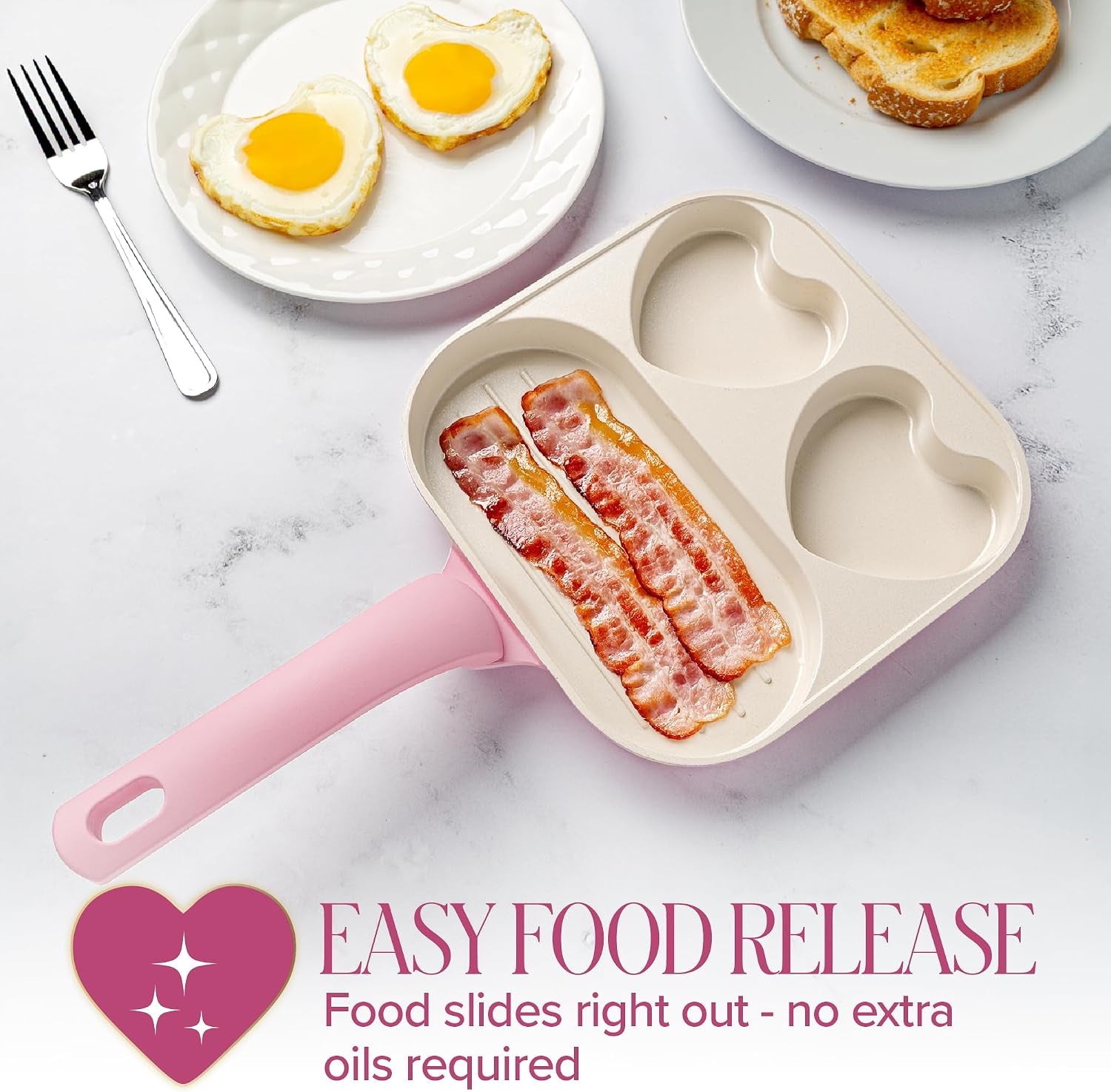 ceramic-nonstick-divided-skillet-with-heart-shaped-sections-and-grill-plate-cast-aluminum-dishwasher-safe-8-inch-pink