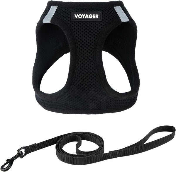Voyager Step-In Pet Harness - All Weather Mesh, Adjustable Step in Harness for Cats and Dogs by Best Pet Supplies - 307 Set Moss Green, M24