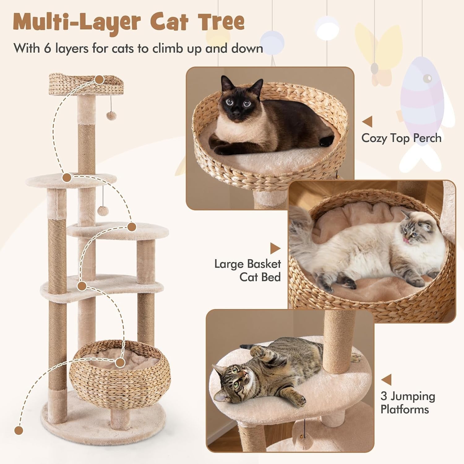 petsite-65-inch-cattail-cat-tree-tower-multi-level-cat-tower-with-natural-jute-scratching-posts-cat-bed-top-perch-dangling-balls-and-jumping-platforms-modern-tall-cat-tree-for-indoor-cats