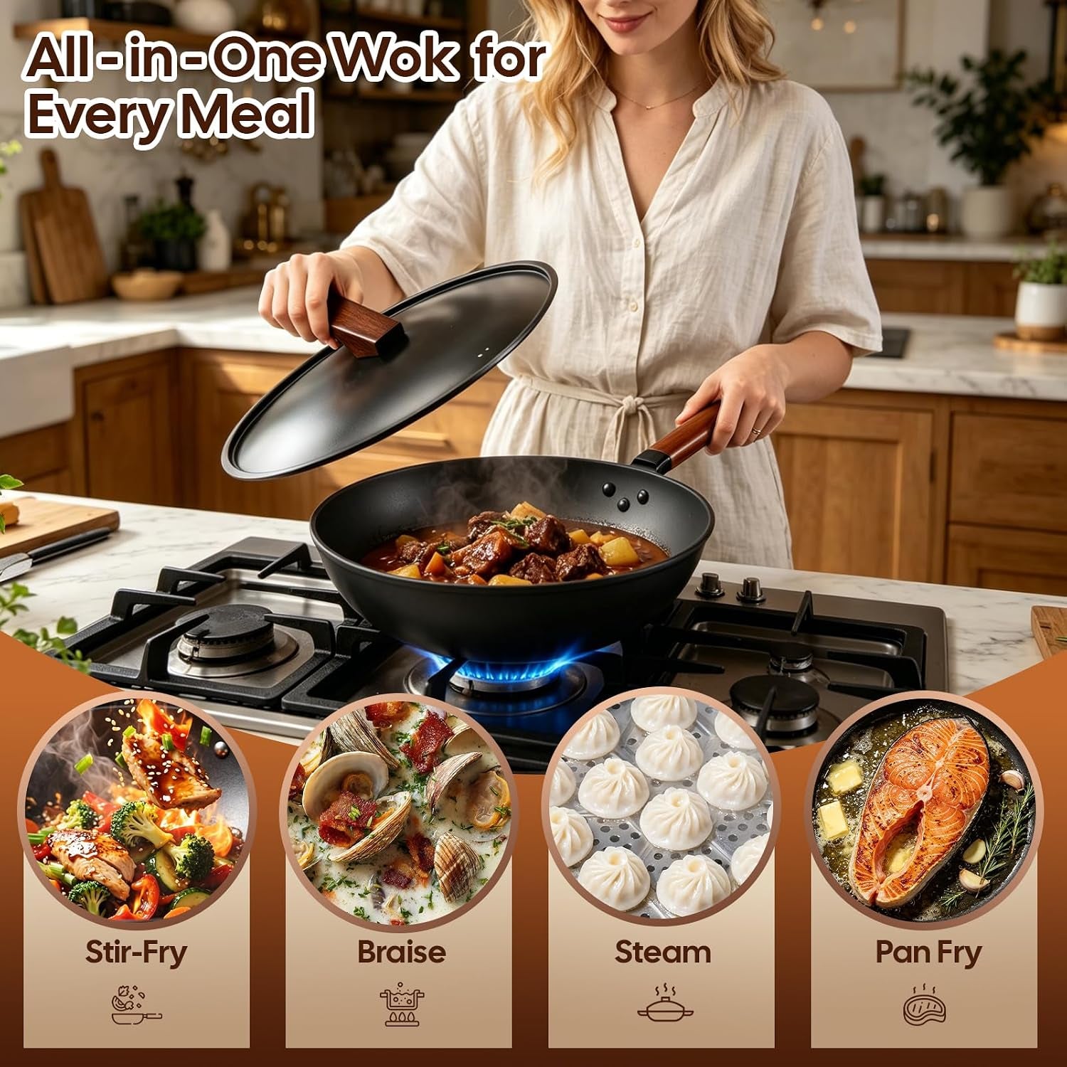13-carbon-steel-wok-12-piece-wok-pan-stir-fry-pans-set-with-lid-no-chemical-coated-flat-bottom-chinese-wok-pan