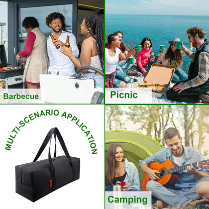 Extra Thick 24" Storage Bag Grill Tool Organizer Pro, BBQ Tool Heavy Duty Storage Bag, Double Layer 600D Oxford Cloth Waterproof (2X Thickness), Camping, Tailgating, BBQ Party Gift7
