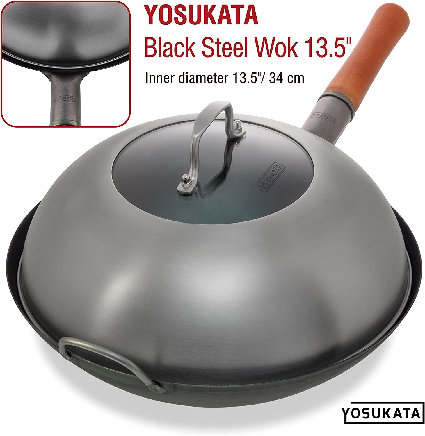 premium-stainless-steel-wok-lid-12-8-inch-for-13-5-in-wok-dishwasher-safe-lid-with-tempered-glass-steam-holes-ergonomic-handle-cheese-melting-dome-for-griddle-grill-basting-cover