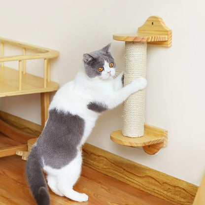 10" Cat Scratching Replacement Posts Sisal Spare Scratcher Refill Post for Cats Cube Tower Kittens Scratch Pole Perch Interactive Toys Furniture Accessories Tree 2 Pack Include M8 Screws White6