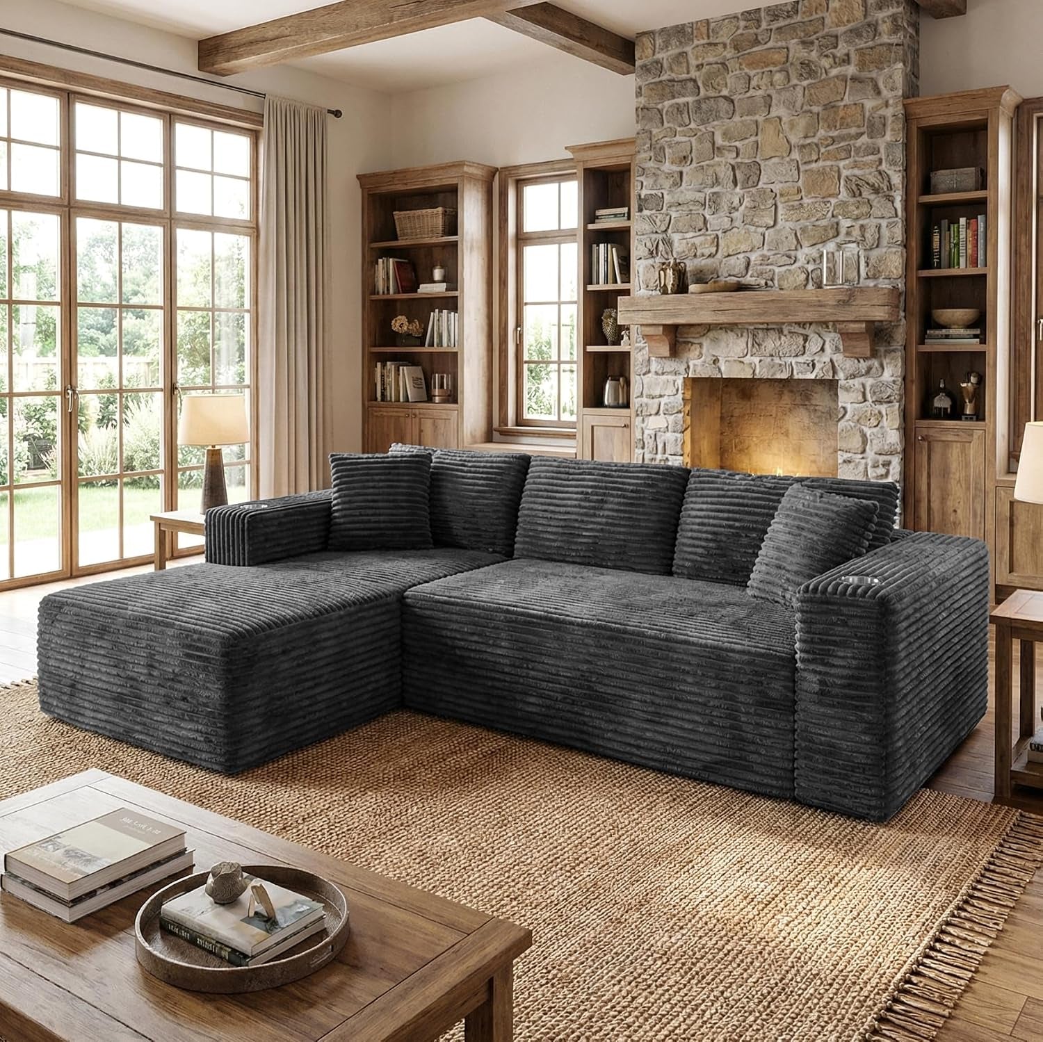 103-boneless-couches-for-living-room-with-2-cup-holders-l-shaped-modular-sectional-sofa-set-no-assembly-needed-plush-corduroy-living-room-set-dark-gray