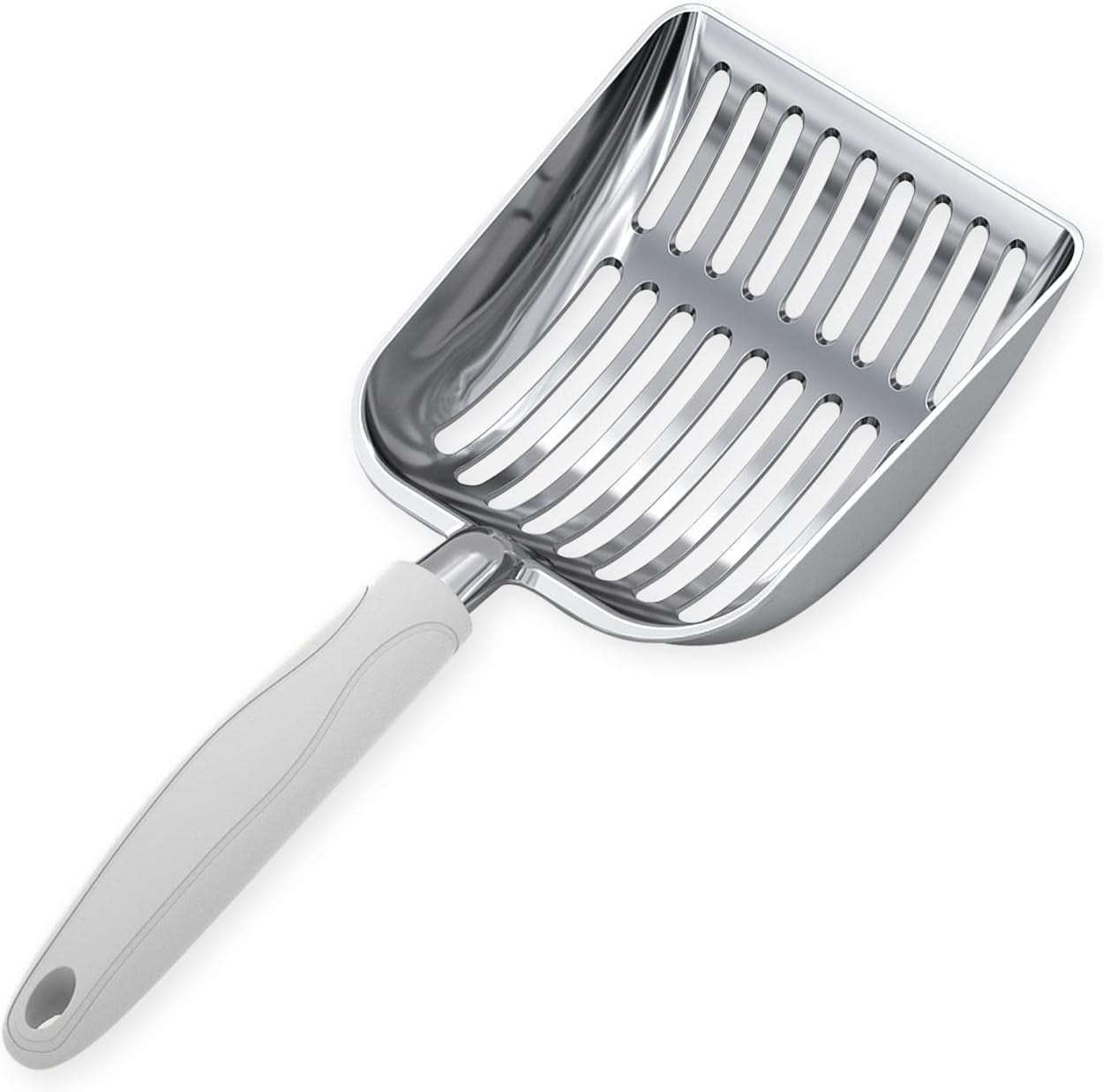 wepet-cat-litter-scoop-aluminum-alloy-sifter-kitty-metal-scooper-deep-shovel-long-handle-poop-sifting-kitten-pooper-lifter-durable-heavy-duty-for-litter-box