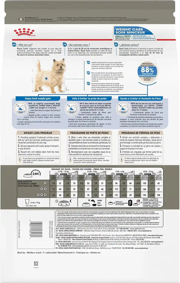 ROYAL CANIN Canine Care Nutrition Small Weight Care Adult Dry Dog Food, 2.5 Lb Bag7