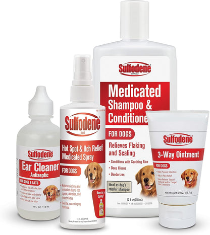 Sulfodene Hot Spot & Itch Relief Medicated Spray for Dog 8Oz | Vet Recommended, anti Itch Spray for Dogs with Aloe Vera, Dog Hot Spot Spray for Allergies, Scrapes, and Abrasions6