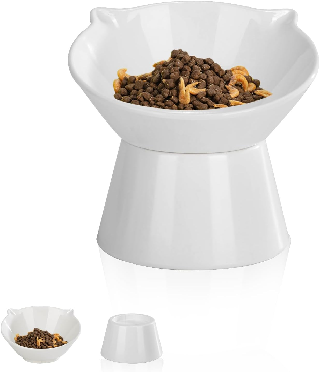 detachable-elevated-cat-bowls-15-tilted-raised-cat-food-bowl-anti-vomiting-whisker-friendly-adjustable-pet-cat-dishes-for-protecting-spine-adult-kitten-white