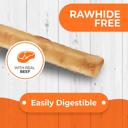 Canine Naturals Rawhide Free Beef Receipe Dog Chews, Sticks, 40 Count | 100% Rawhide Free, Made with Real Beef, Poultry Free, All-Natural, Easily Digestible, 5 in Sticks, Dog Treats, Bulk Pack2