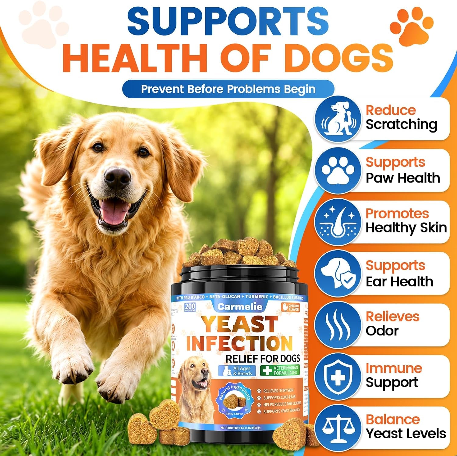 yeast-infection-treatment-for-dogs-200-chew-carmelie-yeast-balance-healthy-itch-relief-ear-paw-care-for-dog-allergy-supports-inflammation-relief-for-dogs-chinken-flavor-70-days-supply