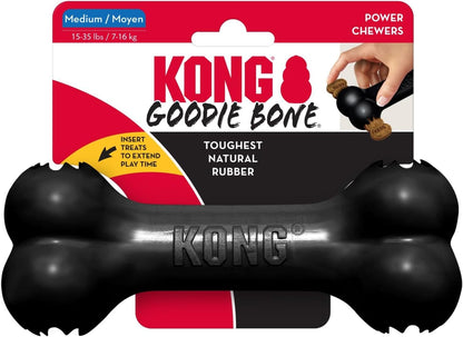 KONG - Extreme Goodie Bone - Kong'S Most Durable Natural Rubber Dog Bone for Power Chewers - Black - for Medium Dogs8