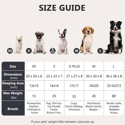 MIXJOY Orthopedic Dog Bed Comfortable Donut Cuddler round Pet Beds Ultra Soft Washable Dog and Cat Cushion (20''/23''/30'') (23'', Brown)5