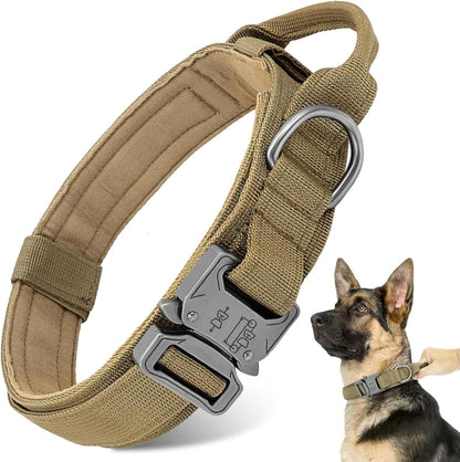 Tactical Dog Collar Leash Set,Dog Collar with Controll Handle for Large Dog7