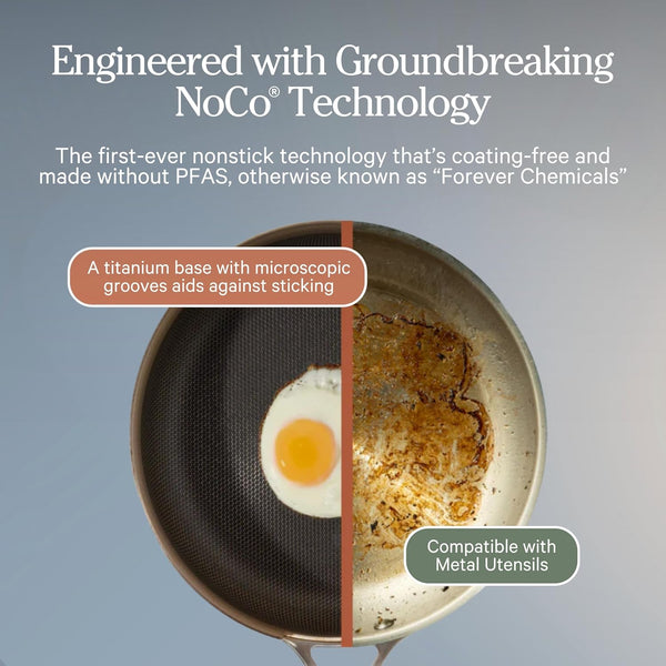 Our Place Mini Titanium Always Pan Pro, 8.5" Nonstick Titanium Frying Pan | Pfas-Free Titanium Skillet; Tri-Ply Steel & Aluminum; Lid & Spatula; Induction, Dishwasher & Oven Safe to 1000°F (750°F Gold)3