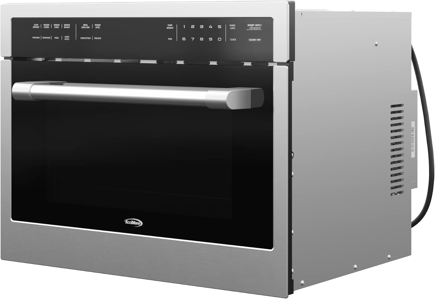 24-inch-built-in-oven-and-microwave-combination-with-broil-and-convection-heating-soft-close-door-1000-watt-power-with-nema-5-20p-plug-stainless-steel-finish-touch-control-lcd-display