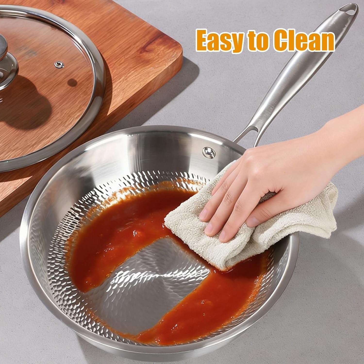 titanium-hammered-wok-pan-with-lid-pure-titanium-pans-for-cooking-no-coating-non-stick-flat-bottom-wok-ultra-durable-scratch-resistant-compatible-with-all-cooktops-12-6in