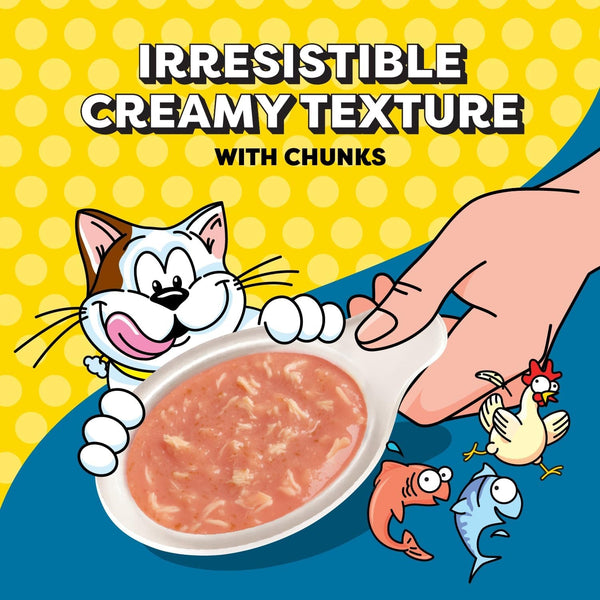 Temptations Lickable Spoons with Chunks Wet Cat Treats, Variety, 24 Count | Mess-Free Puree Spoon, Two Flavors per Spoon, Serve as Treat or Food Topper, Hand-Feed for Bonding, Portioned Serving3