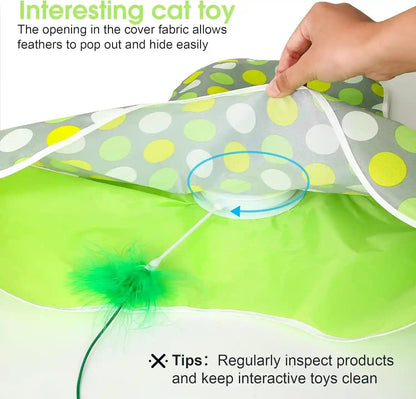 Interactive Cat Toys for Indoor Cats & Kittens - Automatic Hide & Seek Toy with Feather Tail,Squeaky Mouse Sounds, Motion Activated,Usb Rechargeable Boredom Relief & Self Play Enrichment Game4