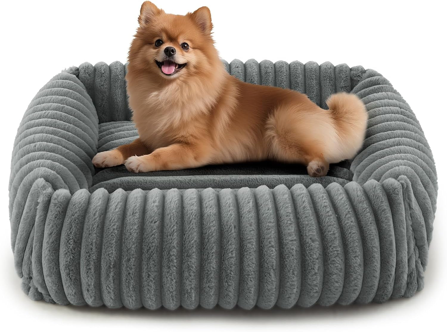 furtime-dog-bed-for-small-dogs-cat-beds-for-indoor-cats-washable-orthopedic-rectangle-soft-calming-puppy-bed-with-removable-cover-durable-pet-cuddler-with-anti-slip-bottom-grey-s-20x19x6