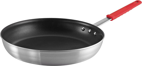 Professional 14-Inch Non Stick Extra Large Frying Pan | Heavy-Gauge Aluminum Skillet with Reinforced Nonstick Coating, Red Handle, Dishwasher and Oven Safe, Made in Brazil1