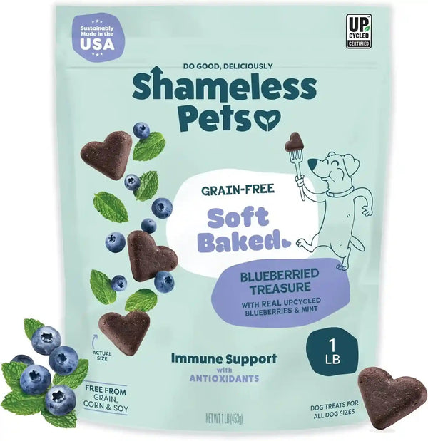 Shameless Pets Soft-Baked Dog Treats, Bananas for Bacon | Healthy Treats for Small, Medium & Large Dogs | Skin & Coat Support with Omega-3 & Omega-6 | Grain-Free, Made in USA | 6 Oz11