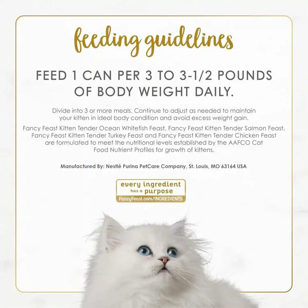 Purina Fancy Feast Wet Kitten Food Variety Pack, 3 Oz Cans, 24-Pack6