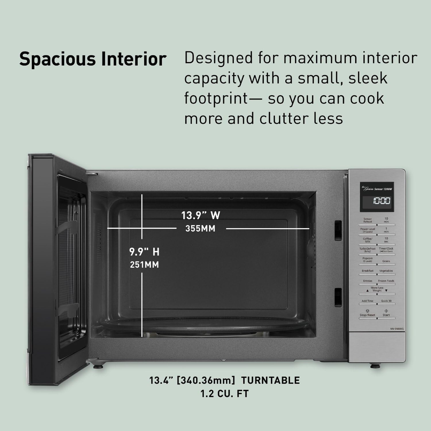 panasonic-nn-sn68ks-compact-microwave-oven-with-1200w-power-sensor-cooking-popcorn-button-quick-30sec-turbo-defrost-1-2-cu-ft-stainless-steel
