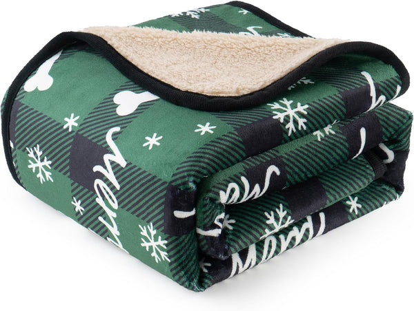 Washable Waterproof Dog Blankets for Large Dogs, 50"X60" Black | Soft Fluffy Pet Blanket for Couch Sofa Car Crate, Bed Furniture Protector, Reversible Sherpa Fleece Dog Blanket, Paw Pattern12