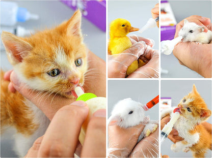 Puppy Kitten Bottle for Nursing, Newborn Baby Dog Cat Rabbit Feeding Feeder7