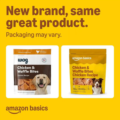 Amazon Basics Dog Treats Chicken and Waffle Bites 24Oz (Previously Wag)2