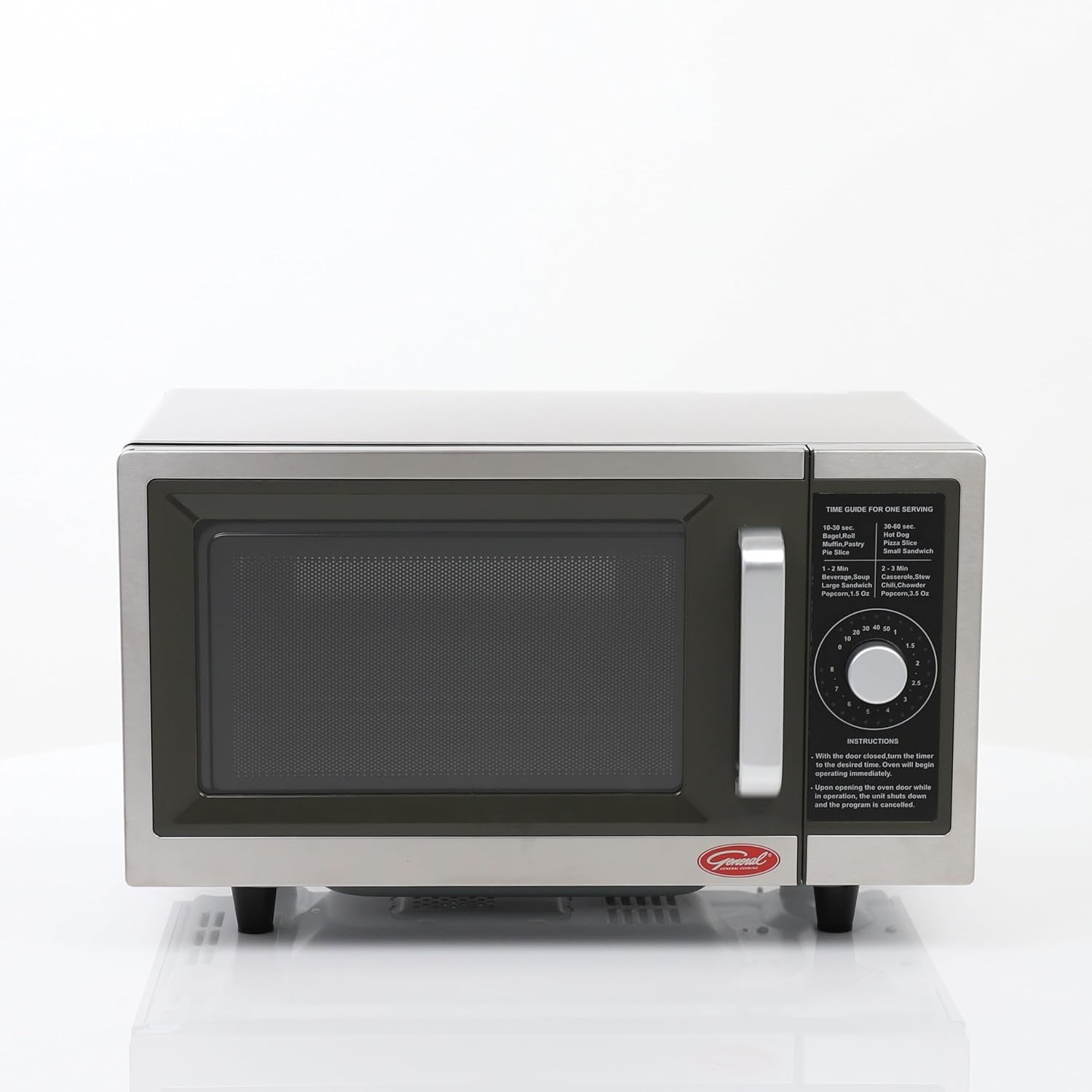 foodservice-commercial-microwave-with-dial-control-10-seconds-to-8-minutes-time-increments-countertop-120v-1000w-1-cu-ft-stainless-steel
