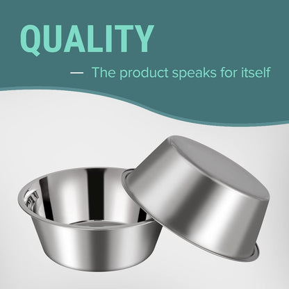 URBUDDIES 1.1 Gallon Extra Large Stainless Steel Dog Water Bowls, 2 Pack4