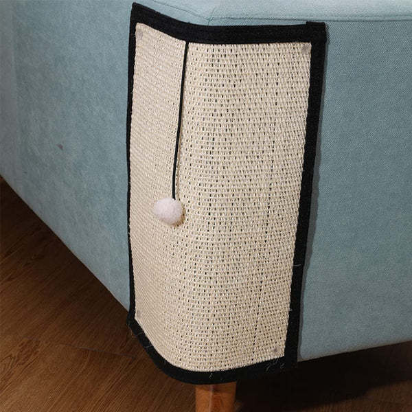 HAOZAIKEJI Cat Scratcher Mat, 2PCS Natural Sisal Cat Scratching Pad, Heavy Duty Couch Guard, Protecting Furniture, Easy Installation, Indoor, All Breed Sizes, Durable, Eco Friendly, Non Toxic1