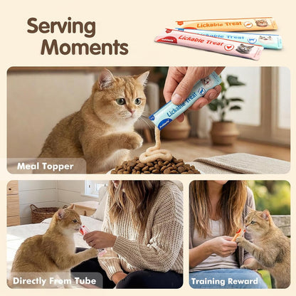 Lickable Cat Treats, High-Meat Purée, 0.5 Oz Tubes, 20 Count | High-Meat Purée with Minimal Ingredients and No Added Gums or Fillers; Thick, Smooth Texture for Treating or Meal Topping7