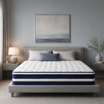 12 Inch Full Size Hybrid Mattress,7-Zone Ergo Support for Pressure Relief1