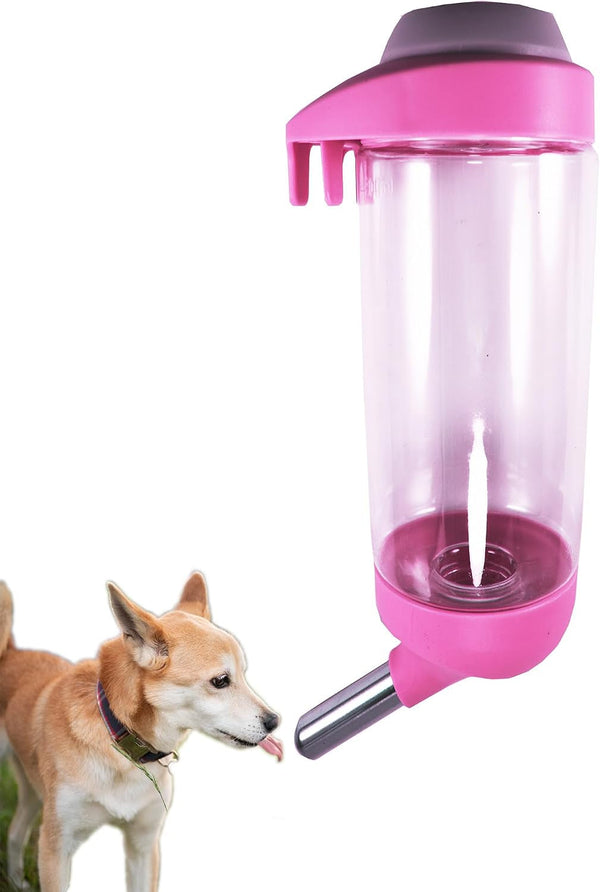 Dog Crate Water Bottle Dispenser - No Drip Cat Kennel Water Dispenser & Cage Water Feeder - Easy-To-Use Water Bottle for Dog Crate - Perfect for Keeping Your Pet Hydrated (Grey)-500Ml11