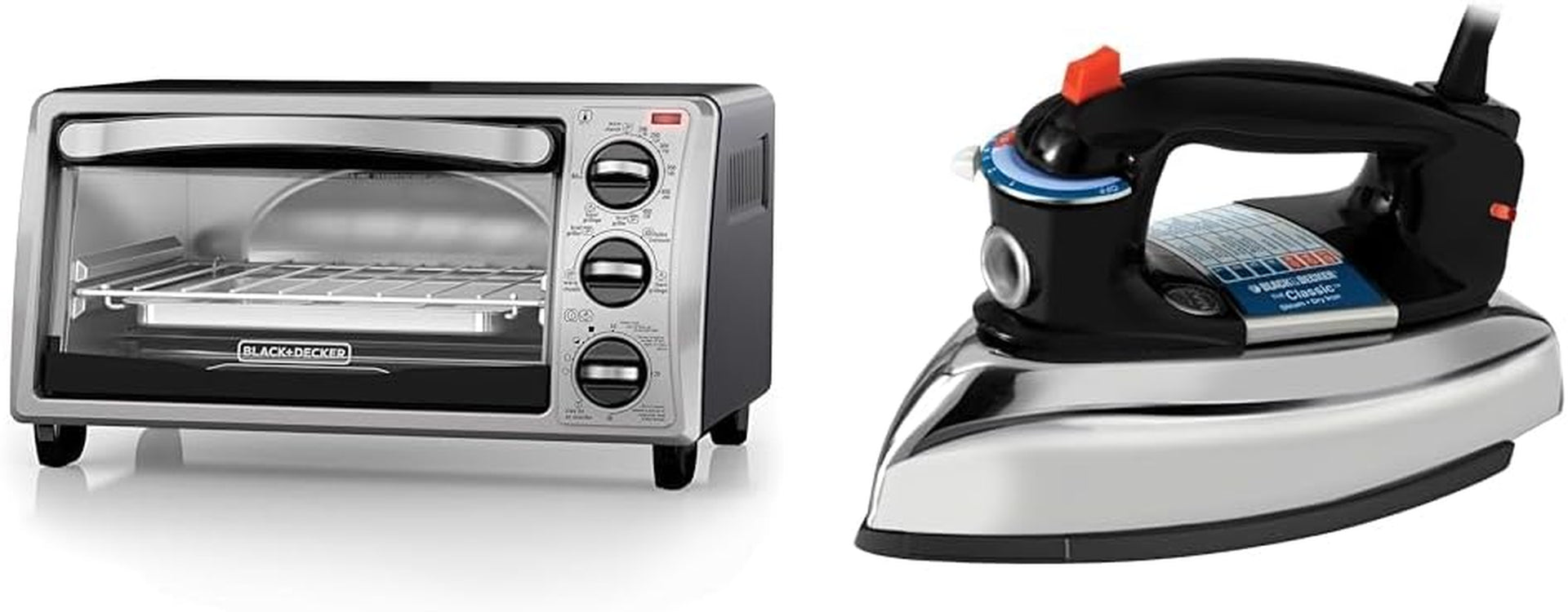 black-decker-4-slice-toaster-oven-to1313sbd-even-toast-4-cooking-functions-bake-broil-toast-the-classic-iron-f67e-t-aluminum-soleplate-steam-or-dry-ironing