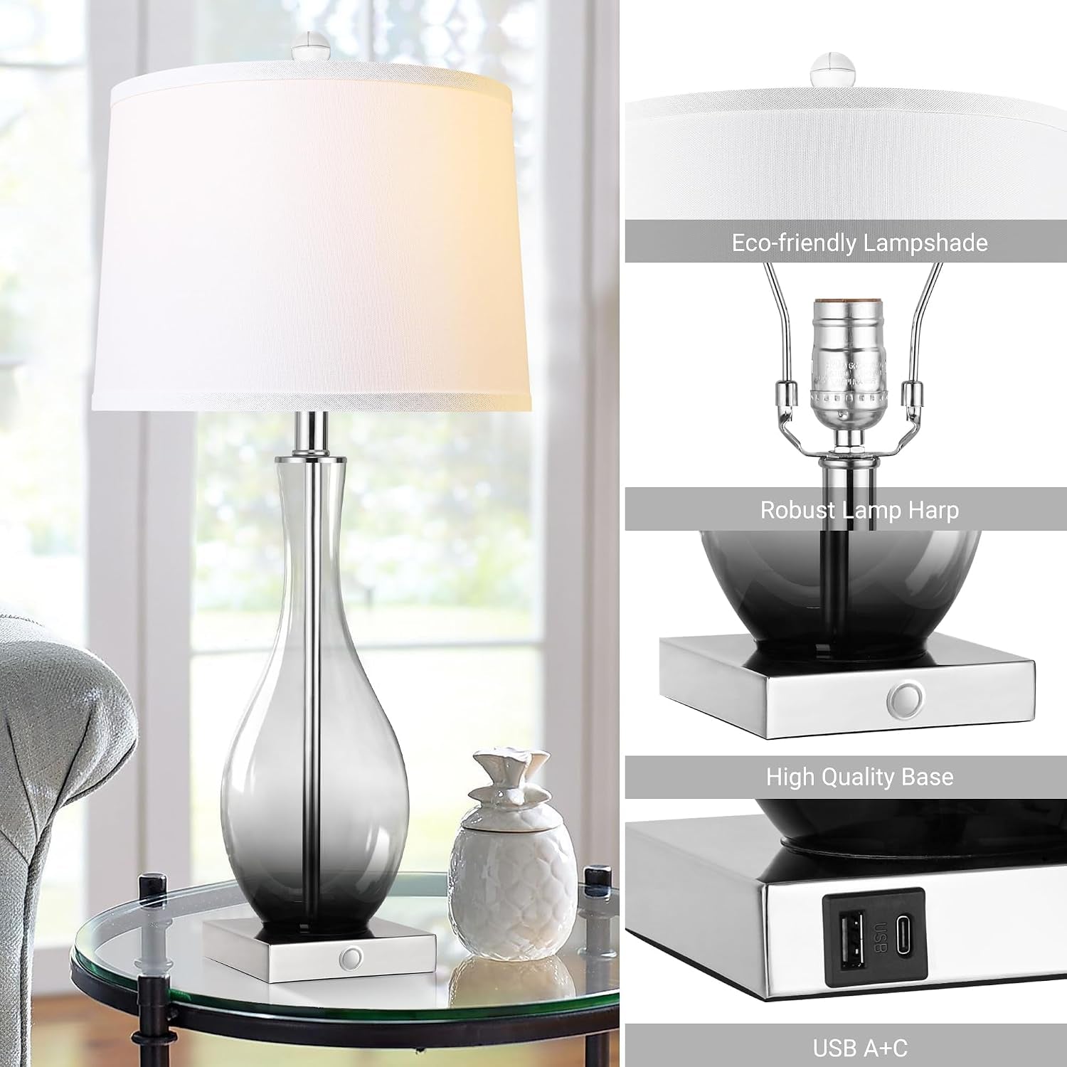 27-glass-table-lamps-with-usb-ports-touch-bedside-desk-lamps-set-of-2-3-way-dimmable-e26-base-bulbs-included-gray-gradient-lamp-body-modern-nightstand-lamps-for-livingroom-bedroom-office