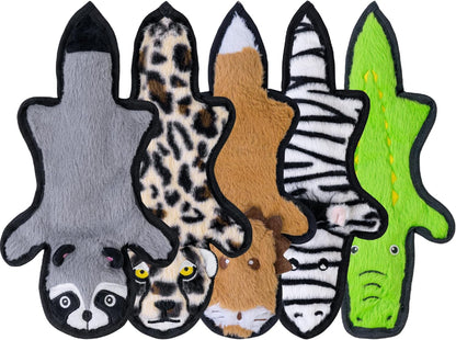 SHARLOVY No Stuffing Dog Toys Crinkle Squeaky, Long Lasting Chews for Aggressive, Durable Plush Dog Puppy Chew Toys for Teething, with 6 Tough Layers for Small Medium Large Breed-5Pack,Large1