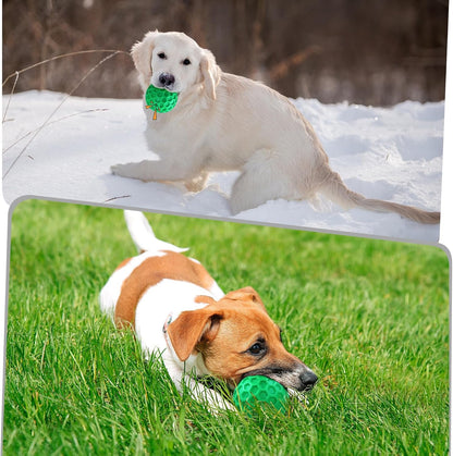 Tough Dog Chew Toys for Aggressive Chewers, Indestructible Dog Balls for Aggressive Chewers, Squeaky Balls for Dogs, Squeaky Toys for Large Dogs, Funny Heavy Duty Ball4