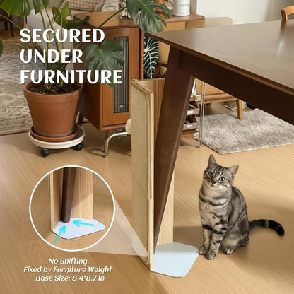 PETKARAY 27.9'' Cat Scratching Post for Couch Corner, Furniture Protector | Under-Furniture Cat Scratcher, Natural Sisal Scratch Pad, anti Scratch Couch Protector for Indoor Cats with Toy Ball3