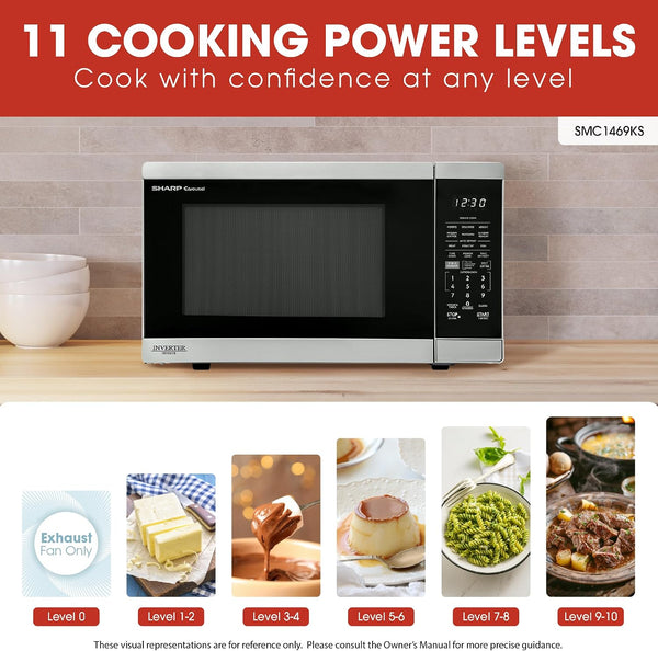 SMC1469KS 1.4 Cu. Ft. Stainless Steel Countertop Smart Microwave Oven3