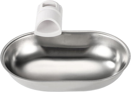 Smart Pet Water Fountain, Stainless Steel Automatic Pet Water Dispenser Wastewater Separation Feeding Watering Bowl for YSJ250424US for Cats and Small Dogs (Silver)1