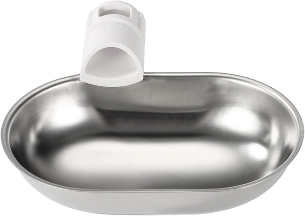 Smart Pet Water Fountain, Stainless Steel Automatic Pet Water Dispenser Wastewater Separation Feeding Watering Bowl for YSJ250424US for Cats and Small Dogs (Silver)1