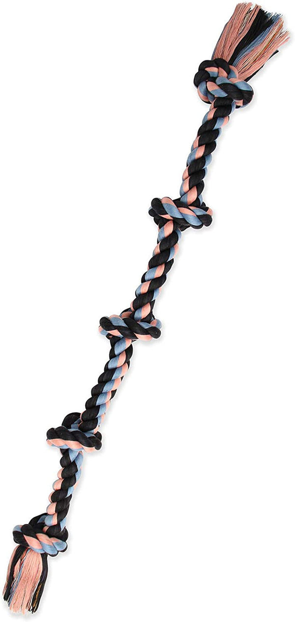 Mammoth Flossy Chews Color Rope Tug – Premium Cotton-Poly Tug Toy for Dogs – Interactive Rope– Dog Chew Toy, Assorted Colors8